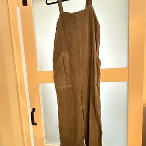 Universal Thread Gray ( faded charcoal color) Linen-Blend Wide Leg Jumpsuit